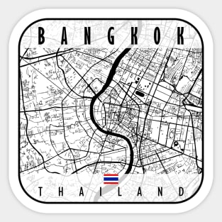 Bangkok Map Thailand Sticker